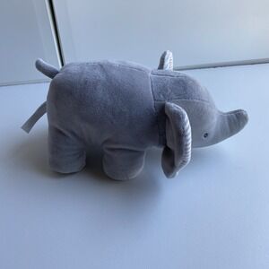 Carters Just One You Gray Windup Musical Elephant Plush Crib Toy Rock-A-Bye Baby
